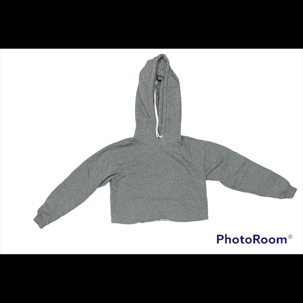 Wild Fable Women’s Cropped Hoodie Gray Long Sleeve Size XS